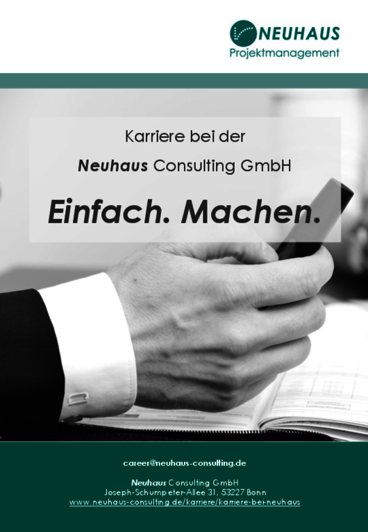 Karrierebroschüre Neuhaus Consulting